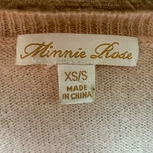 Minnie Rose Pink Cashmere Sweater